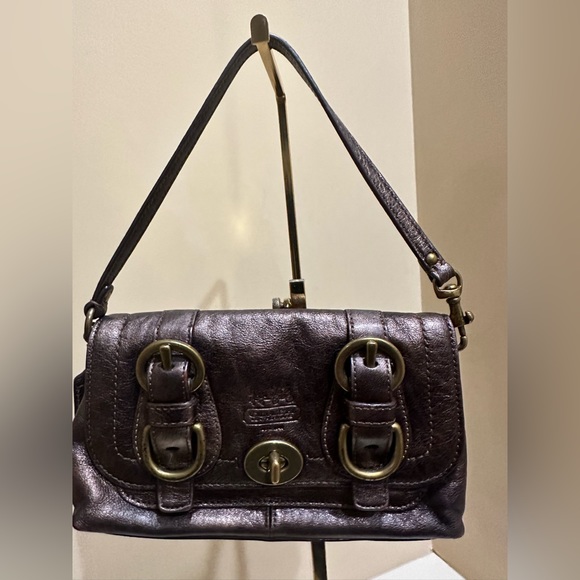 Coach Legacy Metallic Wristlet - Picture 7 of 10